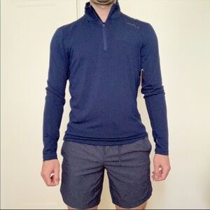 2XU Heat 1/4 Zip Athletic Running Pullover Top Blue Men’s Small New